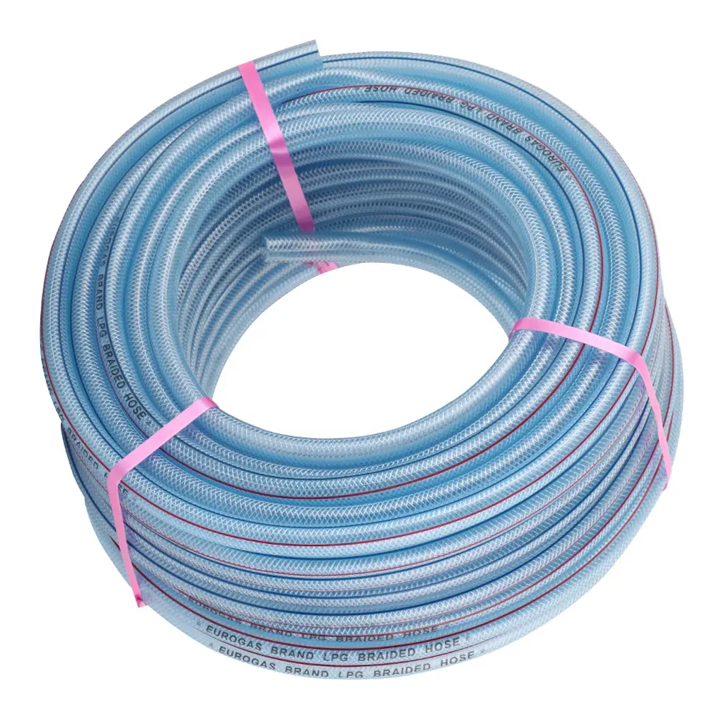 Manguera flexible reforzada con fibra de PVC para suministro de agua